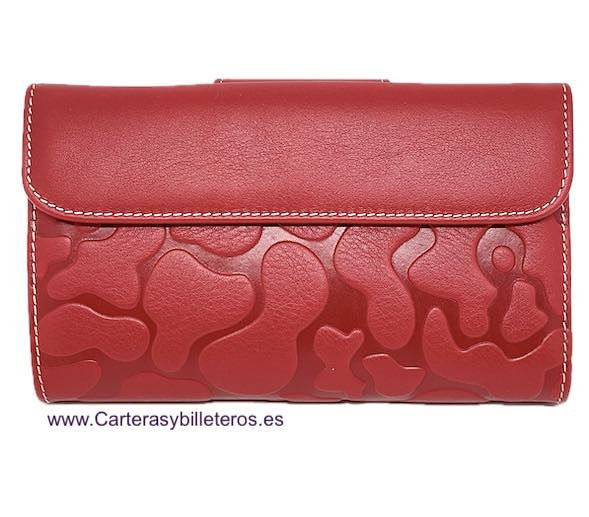 PAOLA DOMINGUÍN WOMEN'S WALLET IN LEATHER FROM UBRIQUE WITH LARGE CARD HOLDER AND COIN PURSE 