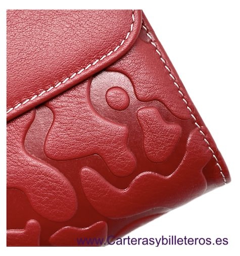 PAOLA DOMINGUÍN WOMEN'S WALLET IN LEATHER FROM UBRIQUE WITH LARGE CARD HOLDER AND COIN PURSE 