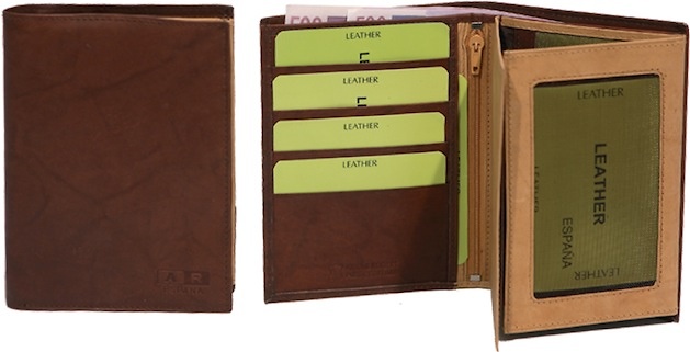 PORTFOLIO PORTA DOCUMENTS OF LEATHER WITH BILLFOLD 