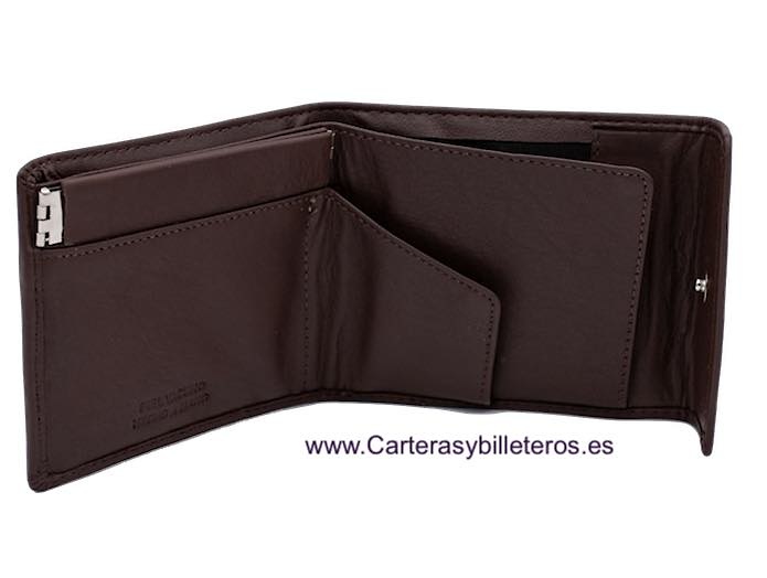 PURSE WALLET WITH LEATHER CLOSURE 