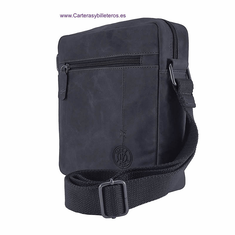 SAC EN CUIR POUR HOMME DE MARQUE WILDZONE AVEC POCHES EXTÉRIEURES ET INTÉRIEURES 2 COLORS 