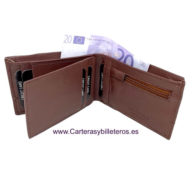 SMALL LEATHER MEN'S PURSE WALLET 