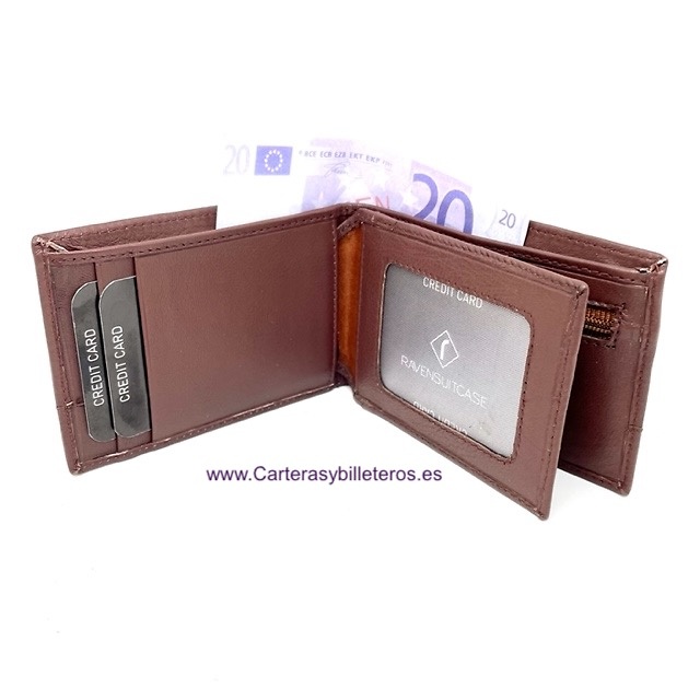 SMALL LEATHER MEN'S PURSE WALLET 