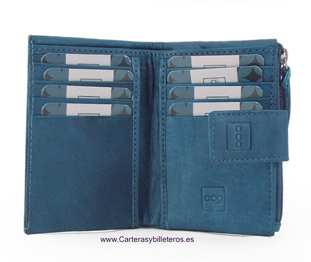 SMALL LEATHER WOMAN WALLET DIAMOND COLLECTION 