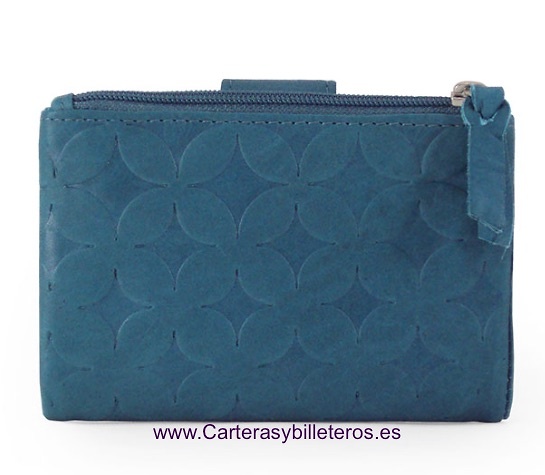 SMALL LEATHER WOMAN WALLET DIAMOND COLLECTION 