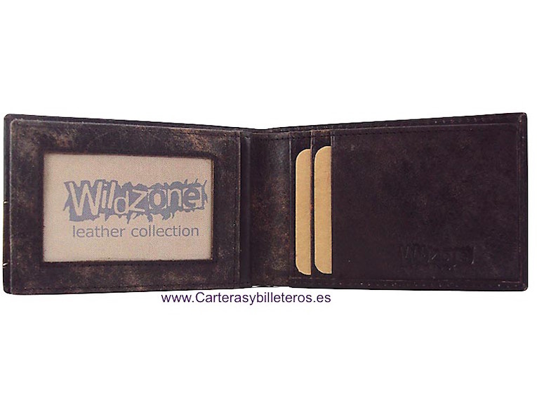 SMALL MAN'S LEATHER WALLET WITH WALLET CARD HOLDER 