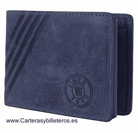 SMALL MEN'S WALLET IN OILED LEATHER METROPOLI 