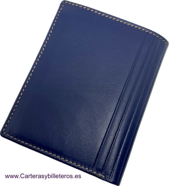 TITTO BLUNI ELEGANT SMALL MAN CARD HOLDER IN LEATHER LUXURY 12 CARDS 