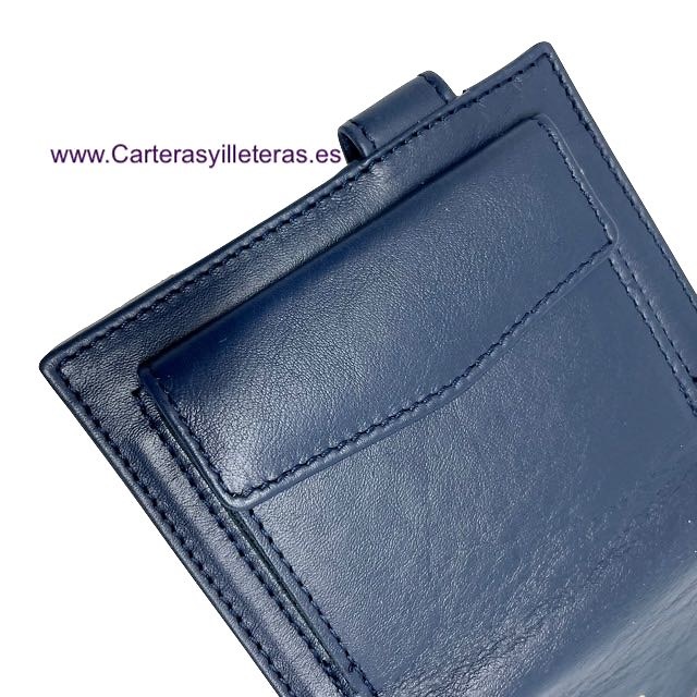 TITTO BLUNI LEATHER CARD WALLET WITH VERY THIN OUTER PURSE 