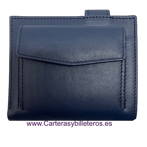 TITTO BLUNI LEATHER CARD WALLET WITH VERY THIN OUTER PURSE 