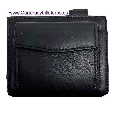 TITTO BLUNI LEATHER CARD WALLET WITH VERY THIN OUTER PURSE 