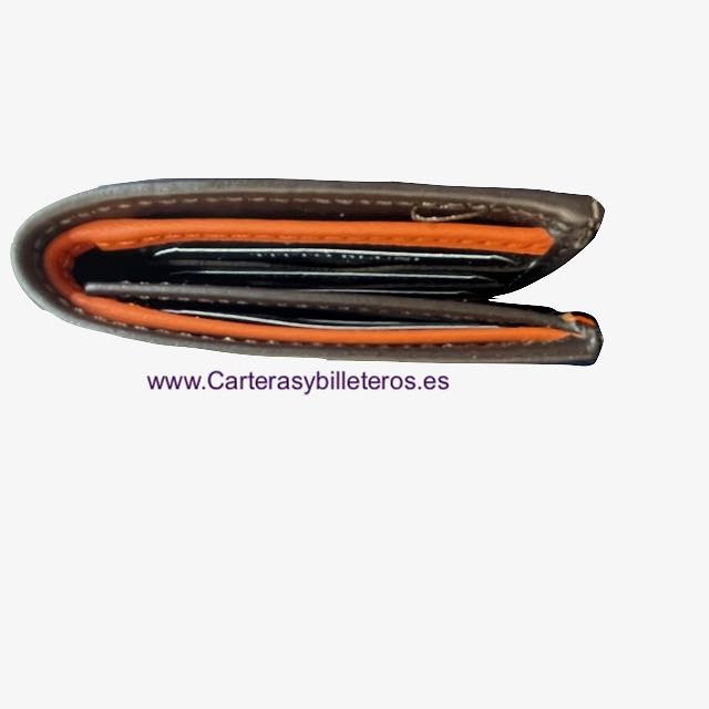 TITTO BLUNI LEATHER CARD WALLET WITH VERY THIN OUTER PURSE 