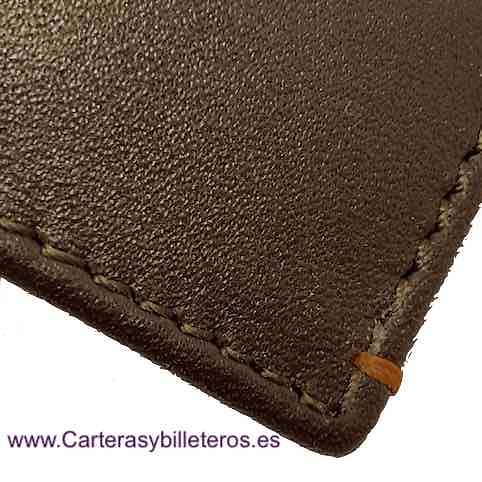 TITTO BLUNI LEATHER CARD WALLET WITH VERY THIN OUTER PURSE 