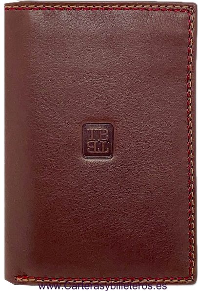 TITTO BLUNI MEN'S CASUAL CARD HOLDER IN LEATHER LUXURY 16 CARDS 