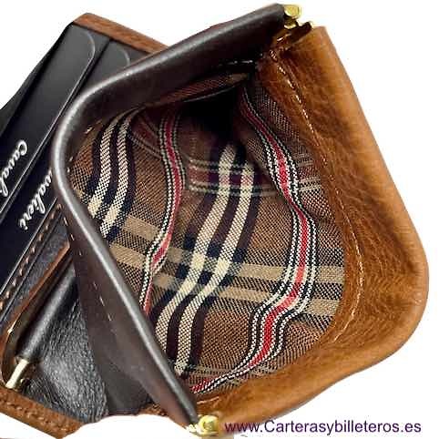 TITTO BLUNI WALLET WITH CLIP FOR BANKNOTES WITH PURSE LEATHER 