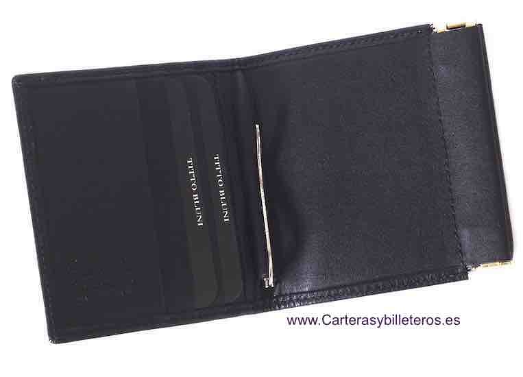 TITTO BLUNI WALLET WITH CLIP FOR BANKNOTES WITH PURSE 