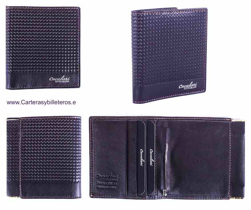 TITTO BLUNI WALLET WITH CLIP FOR BANKNOTES WITH PURSE 