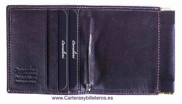 TITTO BLUNI WALLET WITH CLIP FOR BANKNOTES WITH PURSE 