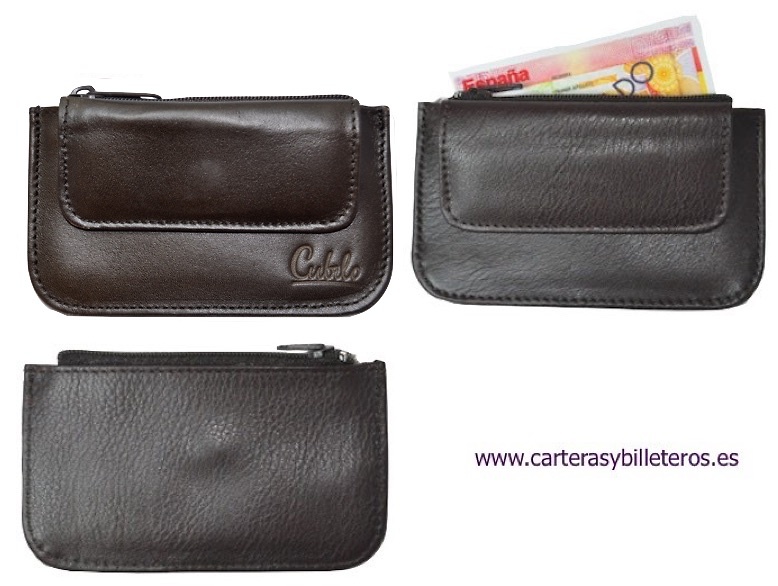 UBRIQUE LEATHER PURSE WITH TWO POCKET CARD HOLDER 