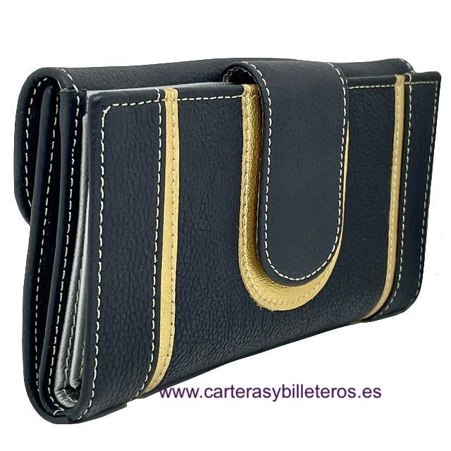 UBRIQUE LEATHER WOMEN'S WALLET WITH ZIPPER PURSE 