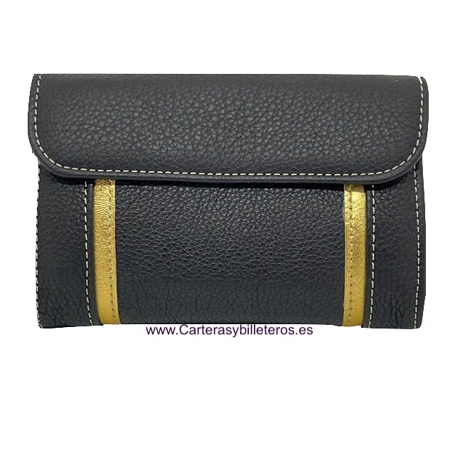 UBRIQUE LEATHER WOMEN'S WALLET WITH ZIPPER PURSE 