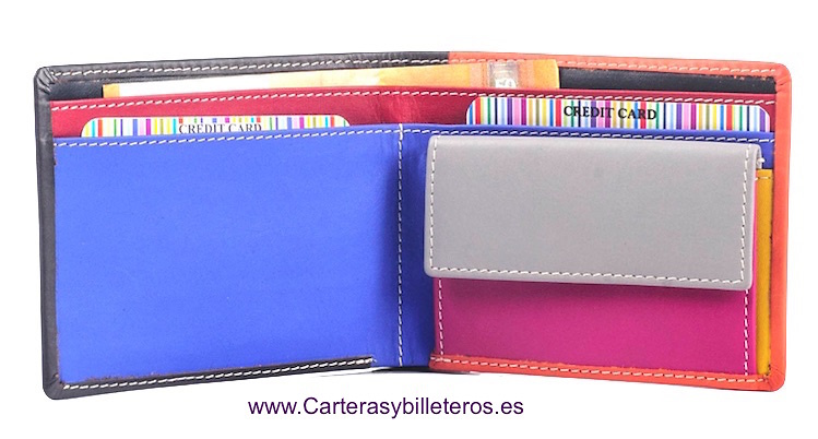 UNISEX MULTICOLOR SUPER COMFORTABLE LEATHER WALLET 