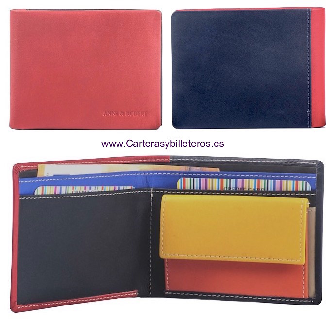 UNISEX MULTICOLOR SUPER COMFORTABLE LEATHER WALLET 