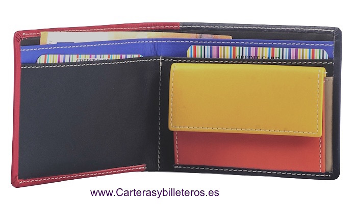 UNISEX MULTICOLOR SUPER COMFORTABLE LEATHER WALLET 