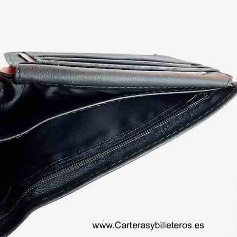 VERY COMPLETE BIG ECONOMIC NAPA LEATHER MAN'S WALLET 