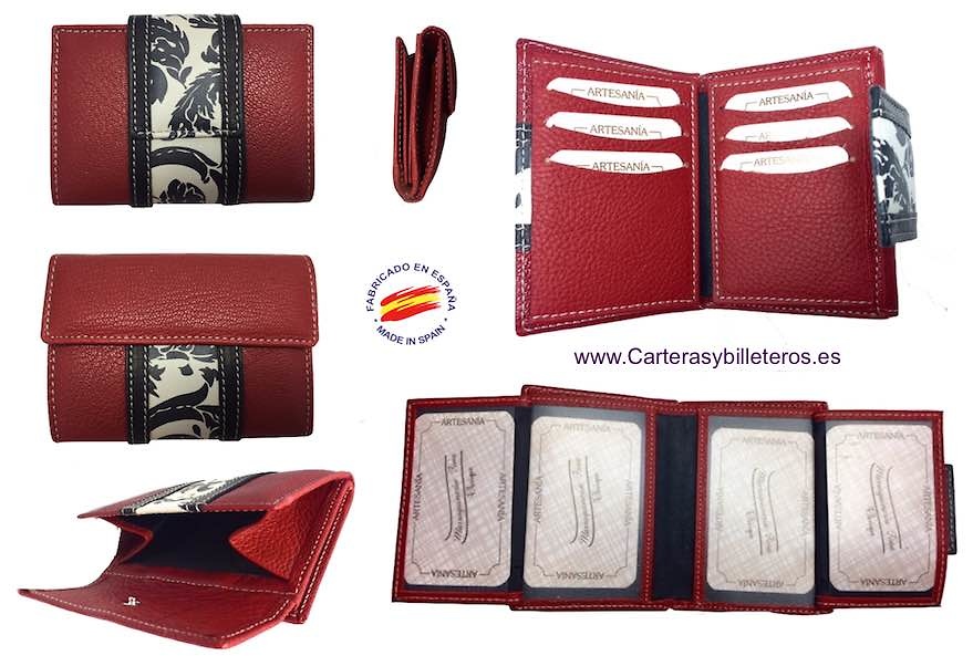 VERY COMPLETE SMALL WOMEN'S WALLET IN UBRIQUE SKIN 