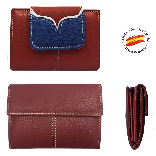 VERY COMPLETE SMALL WOMEN'S WALLET IN UBRIQUE SKIN 