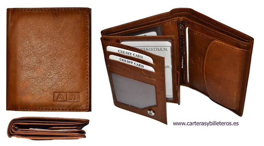 WALLET FOR MAN IN LEATHER OF BEEF 