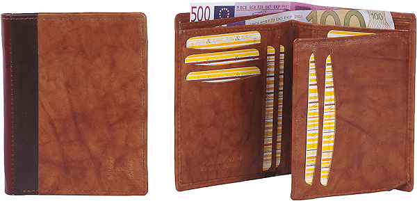 WALLET FOR MAN IN LEATHER WITH BILLFOLD 