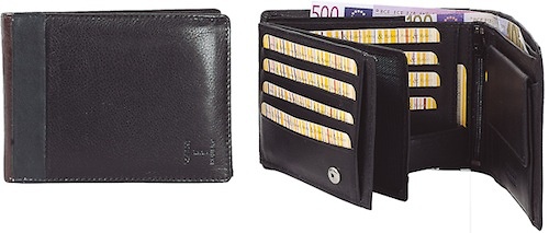 WALLET FOR MAN WITH PURSE MADE IN LEATHER 