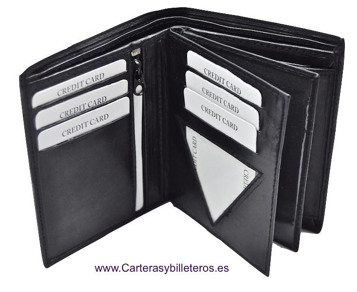 WALLET IN LEATHER FOR MAN WITH HOLDER AND ATTACHE 