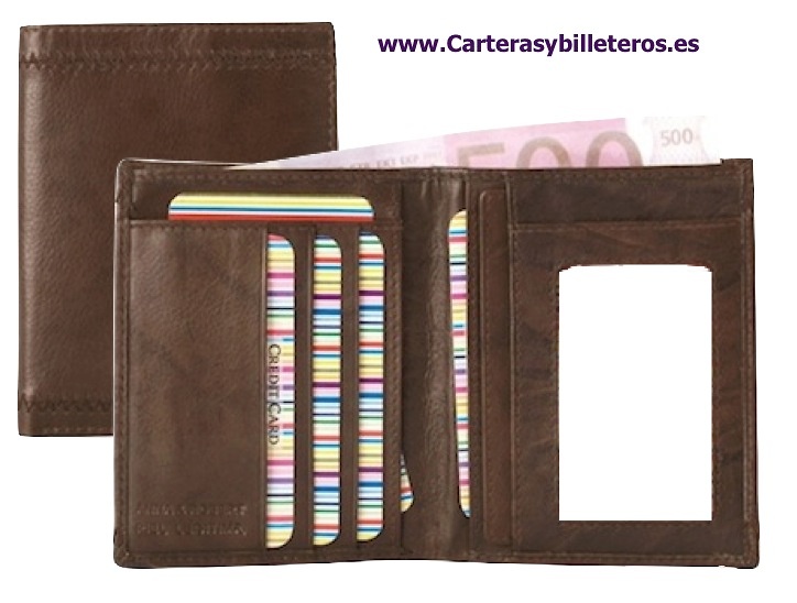 WALLET LEATHER MAN WITH BILLFOLD 