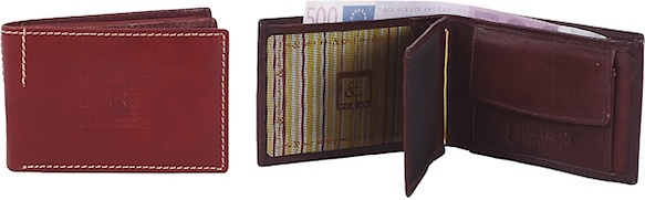 WALLET MADE OF AUTHENTIC LEATHER AND DESIGN 