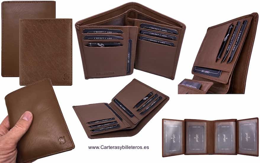 WALLET MAN CARDFOLDER AND BILLFOLD EXTRA-FINE QUALITY SKINE 