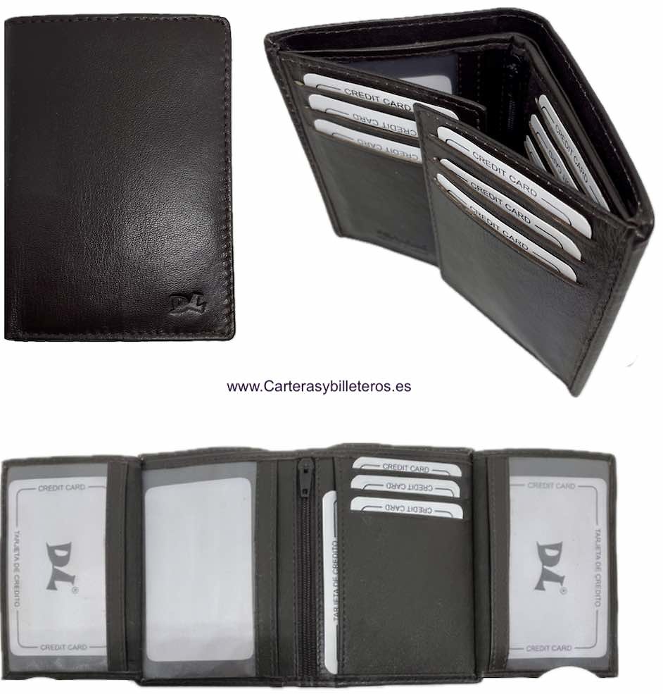 WALLET MAN CARDFOLDER AND BILLFOLD EXTRA-FINE QUALITY SKINE 