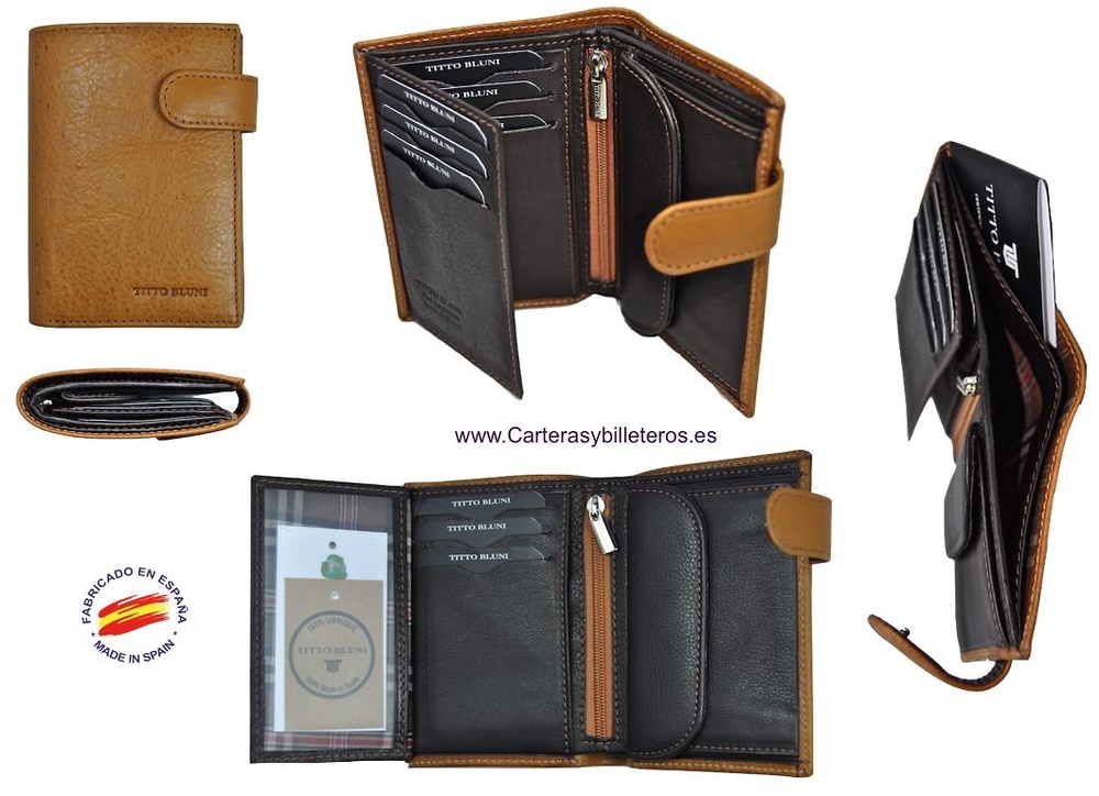 WALLET MAN LEATHER BRAND TITTO BLUNI LEATHER 