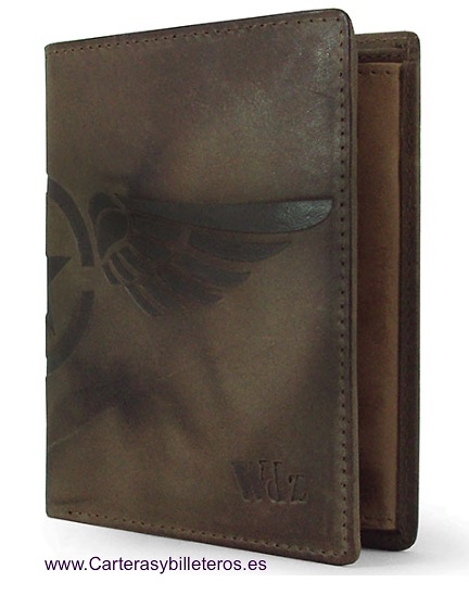 WALLET MEN LEATHER ENGRAVED 