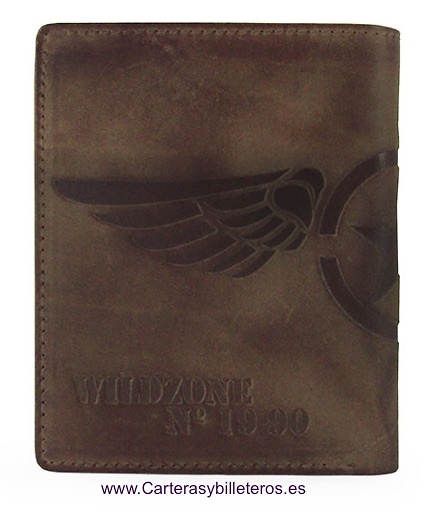 WALLET MEN LEATHER ENGRAVED 