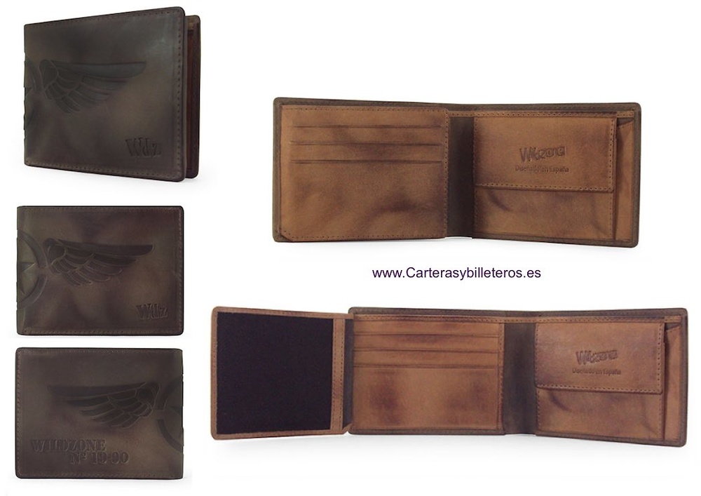 WALLET MEN LEATHER ENGRAVED 