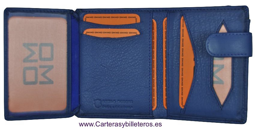 WALLET MENS LEATHER NAPA LUX WITH CLOSURE 