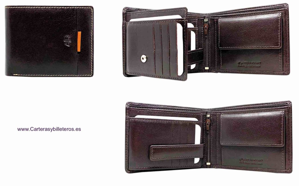 WALLET MEN'S LEATHER SUMUM BRAND AR FULL SERVICE 