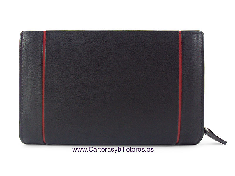 WALLET NAPA LEATHER WOMAN OF GREAT QUALITY WITH PURSE 