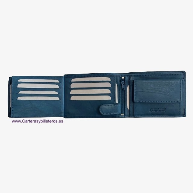 WALLET OF HORIZONTAL OPENING LEATHER PURSE 