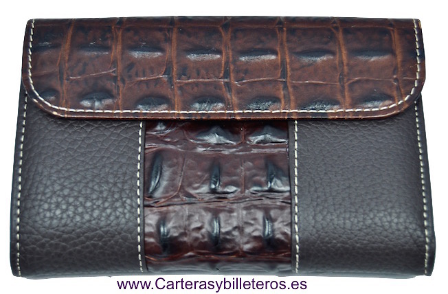 WALLET OF WOMAN SKIN OF COCO MADE IN SPAIN HANDCRAFT 