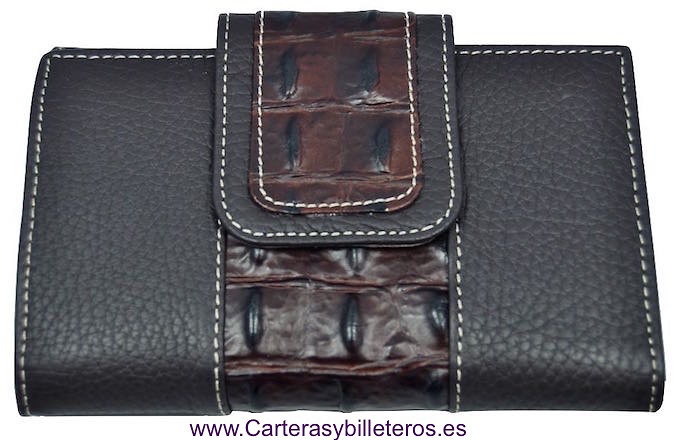 WALLET OF WOMAN SKIN OF COCO MADE IN SPAIN HANDCRAFT 