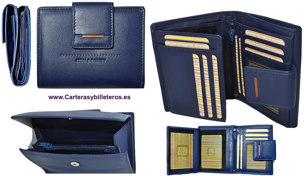 WALLET PORTFOLIO FOR WOMEN IN SKIN OF QUALITY CATTLE 